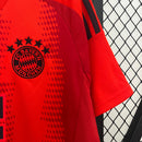 Camisa Bayern de Munique Home 2024/25 - Adidas Torcedor Masculina - Vermelha/Preta