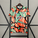 camisa-arsenal-pre-jogo-2024-25-adidas-torcedor-masculina-laranja-verde-preto-preta-emirates-fly-better