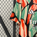 camisa-arsenal-pre-jogo-2024-25-adidas-torcedor-masculina-laranja-verde-preto-preta-emirates-fly-better