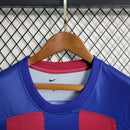 camisa-feminina-barcelona-barca-home-titular-1-2023-24-nike-torcedor-azul-vermelho-vermelha-spotify-fcb-messi-suarez-neymar- Lewandowski