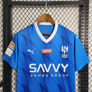 camisa-gola-v-masculina-puma-al-hilal-home-titular-1-2023-24-torcedor-azul-branco-branca-arabia-saudita-neymar-savvy-seven