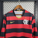 camisa-manga-longa-comprida-masculina-masculino-flamengo-mengo-fla-home-titular-1-2008-09-nike-retro-dourada-dourado-dorado-dorada-preto-preta-vermelha-vermelho-adriano-imperador