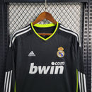 camisa-manga-longa-comprida-real-madrid-madri-away-reserva-2-2010-11-adidas-com-bwin-retro-vintage-masculina-masculino-preto-preta-verde-branca-branco-cr7-cristiano-ronaldo-benzema-higuain-kaka-di-maria-xabi-alonso-ozil-sergio-ramos-marcelo
