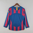 camisa-manga-longa-masculina-barcelona-barca-home-titular-1-2005-06-nike-torcedor-vermelha-amarela-amarelo-vermelho-azul-fcb-messi-neymar-ronaldinho