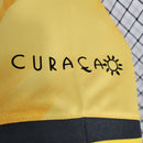 camisa-masculina-adidas-ajax-2023-24-torcedor-amarelo-amarela-preto-preta-ziggo-curaçao-giganet-gola-v