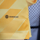 camisa-masculina-adidas-ajax-2023-24-torcedor-amarelo-amarela-preto-preta-ziggo-curaçao-giganet-gola-v