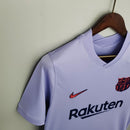camisa-masculina-barcelona-barca-away-reserva-2-2021-22-nike-torcedor-roxa-roxo-lilas-vermelha-vermelho-azul-rakuten-unicef-fcb-messi-neymar-suarez