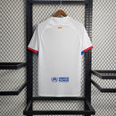 camisa-masculina-barcelona-barca-away-reserva-2-2023-24-nike-torcedor-branca-branco-azul-vermelha-vermelho-spotify-unicef-fcb-messi-neymar-suarez