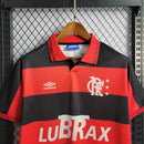 camisa-masculina-masculino-flamengo-mengo-fla-home-titular-1-1992-93-umbro-retro-preto-preta-vermelha-vermelho-lubrax