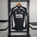 camisa-masculina-real-madrid-madri-away-reserva-2-2006-07-retro-branca-branco-preto-preta-ronaldo-cr7-benq-siemens