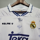 camisa-masculina-real-madrid-madri-home-titular-1-1994-96-kelme-retro-branco-branca-azul-ronaldo-cr7-teka