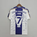 camisa-masculina-real-madrid-madri-home-titular-1-1997-98-kelme-retro-branca-branco-azul-ronaldo-cr7-teka-champions-league