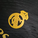 camisa-masculina-real-madrid-madri-third-3-terceira-2023-24-adidas-jogador-amarelo-amarela-preto-preta-ronaldo-vini-jr-kroos-cr7-fly-emirates-better