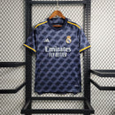 camisa-real-madrid-madri-away-2-reserva-2023-24-adidas-masculina-azul-laranja-torcedor-ronaldo-vini-jr-kroos-cr7-fly-emirates-better