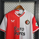 Camisa Feyennord Home 2023/24 - Castore Torcedor Masculina - Branca/Vermelha