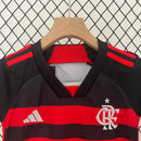 Kit Infantil Flamengo Home 2024/25 - Adidas Torcedor - Vermelha/Preta