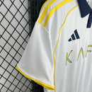 Camisa Al-Nassr 2025/26 - Adidas Torcedor Masculina - Branca/Amarela