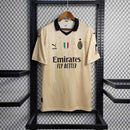 Camisa AC Milan 2023/24 - Puma Torcedor Masculina - Bege/Preta