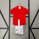 Kit Infantil Man. United Home 2007/08 - Nike Retrô - Vermelha