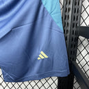 Shorts Ajax Away 2024/25 - Adidas Torcedor Masculina - Azul/Amarela