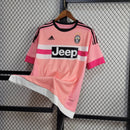 Camisa Juventus Away 2015/16 - Adidas Retrô Masculina - Rosa/Branca