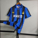 Camisa Inter de Milão 1995/96 - Umbro Retrô Masculina - Azul/Preta