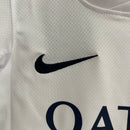 Kit Infantil PSG Away 2024/25 - Nike Torcedor - Branca/Azul