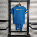 Kit Infantil Porto Third 2023/24 - New Balace Torcedor - Azul/Dourada