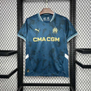 Camisa Olympique Marseille Away 2024/25 - Puma Torcedor Masculina - Azul/Dourada