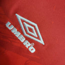 Camisa Manchester United Home 1994/96 - Umbro Retrô Masculina - Vermelha/Preta