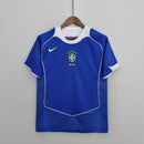 Camisa Seleção Brasil Away 2004/06 - Nike Retrô Masculina - Azul/Branca