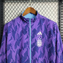 Jaqueta Corta Vento Seleção Argentina Adidas Dupla Face - Azul/Roxa