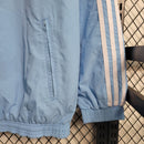 Jaqueta Corta Vento Seleção Argentina Adidas Dupla Face - Azul/Roxa