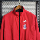 Jaqueta Corta Vento Argentina Adidas Dupla Face - Preta/Vermelha
