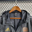 Jaqueta Corta Vento Arsenal Adidas - Preta/Dourada