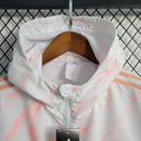 Jaqueta Corta Vento Arsenal Adidas - Branca/Laranja