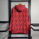 Jaqueta Corta Vento Flamengo Adidas - Vermelha/Branca