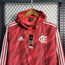 Jaqueta Corta Vento Flamengo Adidas - Vermelha/Branca