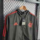 Jaqueta Corta Vento Flamengo Adidas - Preta/Vermelha