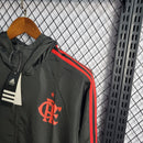Jaqueta Corta Vento Flamengo Adidas - Preta/Vermelha