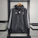 Jaqueta Corta Vento Juventus Adidas - Preta/Branca