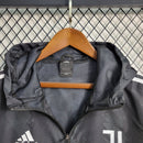 Jaqueta Corta Vento Juventus Adidas - Preta/Branca