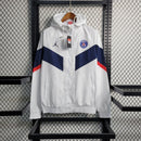 Jaqueta Corta Vento PSG Jordan - Branca/Azul