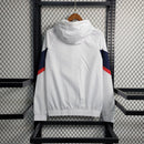 Jaqueta Corta Vento PSG Jordan - Branca/Azul
