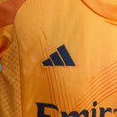 kit-infantil-kids-real-madrid-madri-away-reserva-2-2024-25-adidas-torcedor-laranja-preto-preta-emirates-fly-better-ronaldo-cr7-vini-jr-mbappe