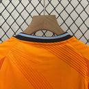 kit-infantil-kids-real-madrid-madri-away-reserva-2-2024-25-adidas-torcedor-laranja-preto-preta-emirates-fly-better-ronaldo-cr7-vini-jr-mbappe