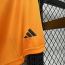 shorts-real-madrid-madrid-third-3-terceira-2024-25-adidas-emirates-fly-better-torcedor-masculina-masculino-laranja-preto-preta-vini-jr-mbappe-rodrygo-modric-bellingham-endrick-valverde-camavinga-tchouameni-carvajal-lucas-vasquez