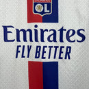 Camisa Lyon Home 2025/26 - Adidas Torcedor Masculina - Branca/Vermelha