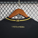 Camisa Lazio 2023/24 - Mizuno Torcedor Masculina - Edição Especial 100 anos - Preta/Dourada