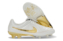 Chuteira Campo Nike Tiempo Legend - Branca/Dourada
